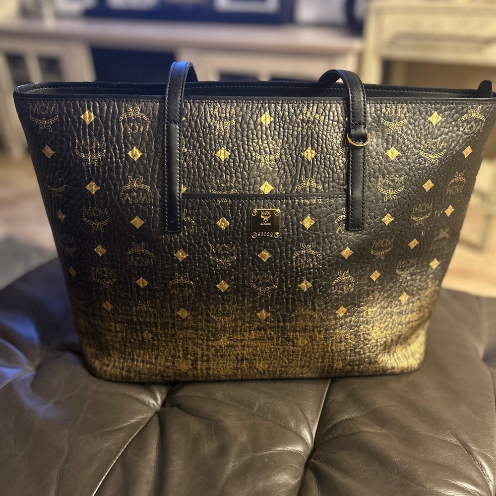 SOLD! Mcm zip tote 100% authentic!